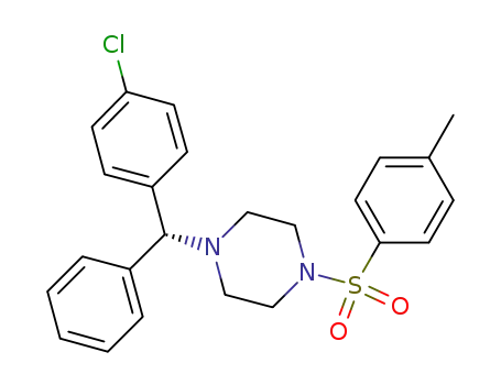 (-)-1-[(4-chlorophenyl)phenylmethyl]-4-[(4-methylphenyl)sulfonyl]piperazine