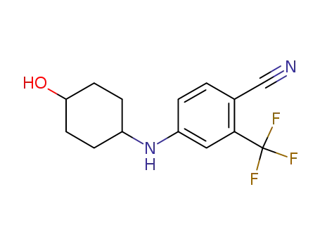 4-(trans-4-hydroxy-cyclohexylamino)-2-trifluoromethyl-benzonitrile