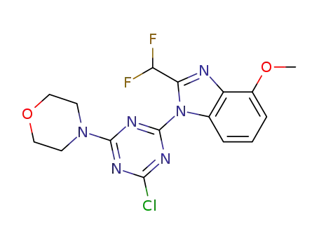 1-[4-chloro-6-(4-morpholinyl)-1,3,5-triazin-2-yl]-2-(difluoromethyl)-4-methoxy-1H-benzimidazole
