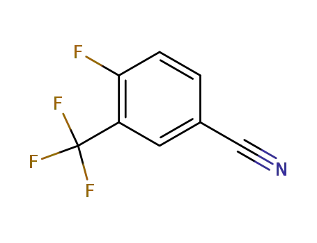 Molecular Structure of 67515-59-7 (4-Fluoro-3-(trifluoromethyl)benzonitrile)