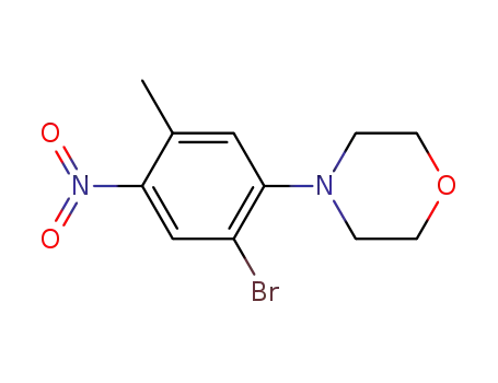 4-(2-bromo-5-methyl-4-nitrophenyl)morpholine