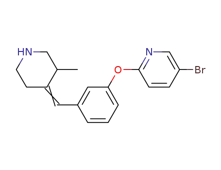 5-bromo-2-{3-[(3-methylpiperidin-4-ylidene)methyl]phenoxy}pyridine