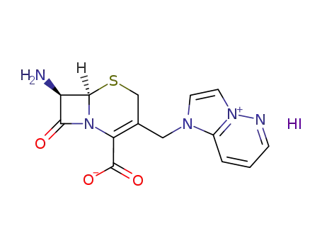 7-amino-3-[(imidazo[1,2-b]pyridazinium-1-yl)methyl]-3-cephem-4-carboxylate hydroiodide