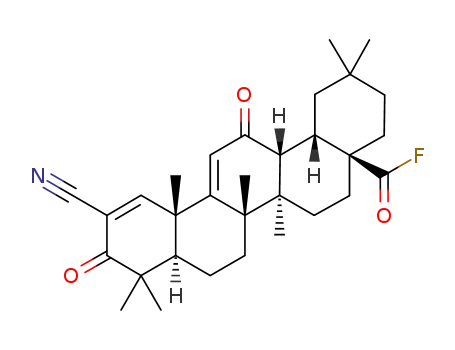 (4aS,6aR,6bS,8aR,12aS,14aR,14bS)-11-cyano-2,2,6a,6b,9,9,12a-heptamethyl-10,14-dioxo-1,2,3,4,4a,5,6,6a,6b,7,8,8a,9,10,12a,14,14a,14b-octadecahydropicene-4a-carbonyl fluoride