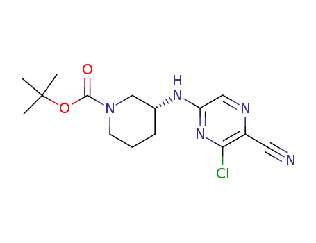 tert-butyl (3R)-3-[(6-chloro-5-cyanopyrazin-2-yl)amino]piperidine-1-carboxylate