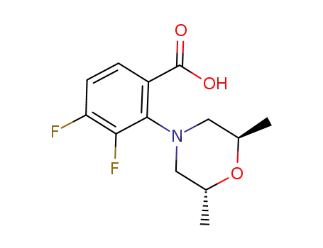 2-((2R,6R)-2,6-dimethylmorpholino)-3,4-difluorobenzoic Acid