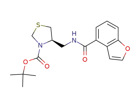 (R)-4-{[(benzofuran-4-carbonyl)-amino]-methyl}-thiazolidine-3-carboxylic acid tert-butyl ester