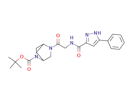 5-{2-[(5-phenyl-1H-pyrazole-3-carbonyl)-amino]-acetyl}-2,5-diaza-bicyclo[2.2.1]heptane-2-carboxylic acid tert-butyl ester