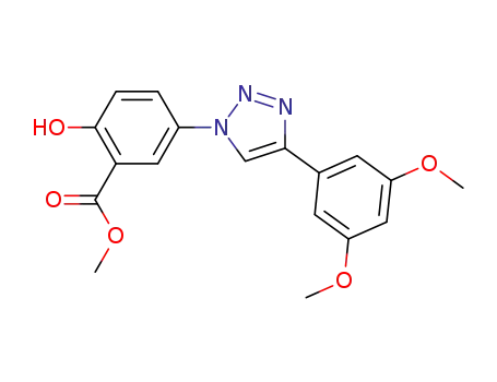 methyl 2-hydroxy-5-[4-(3,5-dimethoxyphenyl)-1H-1,2,3-triazol-1-yl]benzoate