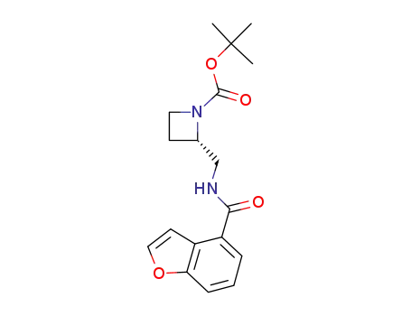 (2S)-{[(benzofuran-4-carbonyl)-amino]-methyl}-azetidine-1-carboxylic acid tert-butyl ester