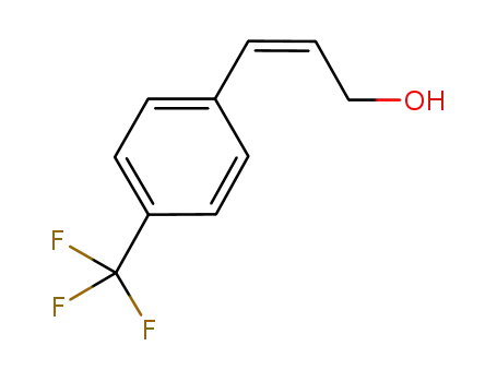 Molecular Structure of 826994-11-0 (2-Propen-1-ol, 3-[4-(trifluoromethyl)phenyl]-, (2Z)-)