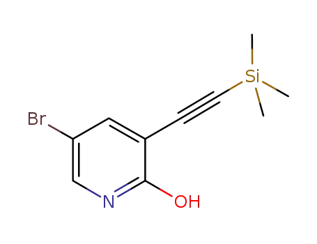 5-bromo-3-((trimethylsilyl)ethynyl)pyridin-2-oI
