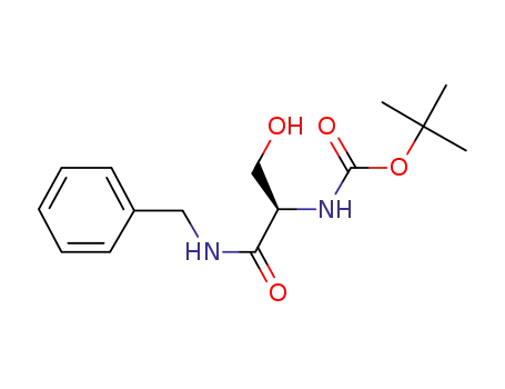 Molecular Structure of 1253790-58-7 (Boc-D-Serine BenzylaMide)