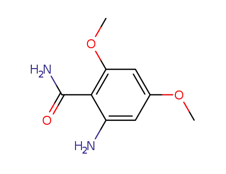 Molecular Structure of 63920-73-0 (2-aMino-4,6-diMethoxybenzaMide)