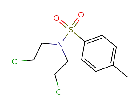 Molecular Structure of 42137-88-2 (N,N-BIS(2-CHLOROETHYL)-P-TOLUENESULFONAMIDE)