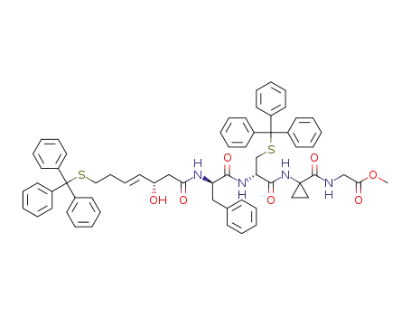 [(1-{(S)-2-[(R)-2-((E)-(S)-3-hydroxy-7-tritylsulfanyl-hept-4-enoylamino)-3-phenyl-propionylamino]-3-tritylsulfanyl-propionylamino}-cyclopropanecarbonyl)-amino]-acetic acid methyl ester