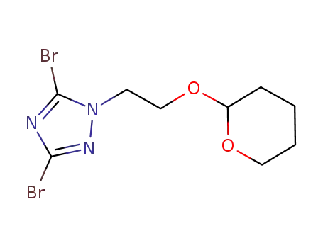 3,5-dibromo-1-(2-tetrahydropyran-2-yloxyethyl)-1,2,4-triazole