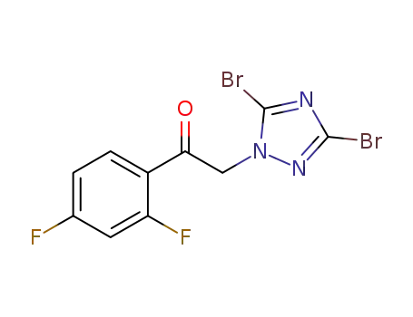1-(2,4-difluorophenyl)-2-(3,5-dibromo-1H-1,2,4-triazol-1-yl)ethanone