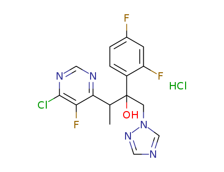 3-(6-Chloro-5-fluoropyrimidin-4-yl)-2-(2,4-difluorophenyl)-1-(1H-1,2,4-triazol-1-yl)butan-2-ol hydrochloride
