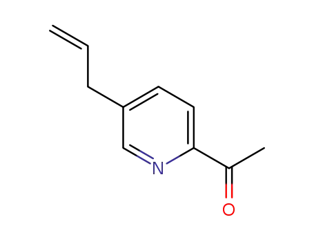 Molecular Structure of 265108-00-7 (Ethanone, 1-[5-(2-propenyl)-2-pyridinyl]- (9CI))