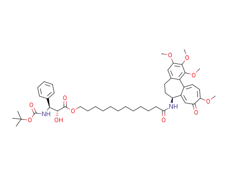 (2R,3S)-N-(tert-butoxycarbonyl)phenylisoserine 12-oxo-12-(N-deacetylcolchicin-7-N-yl)dodecyl ester
