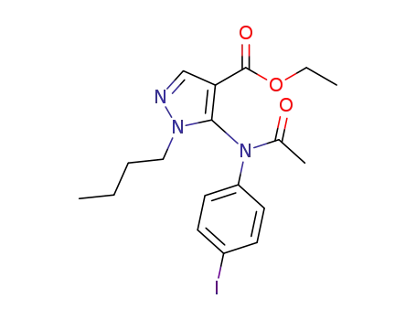 5-[acetyl-(4-iodo-phenyl)-amino]-1-butyl-1H-pyrazole-4-carboxylic acid ethyl ester