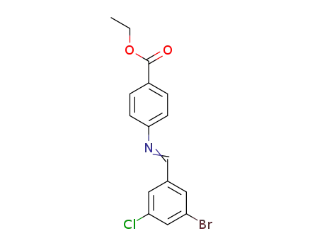 4-{[1-(3-bromo-5-chloro-phenyl)-methylidene]-amino}-benzoic acid ethyl ester