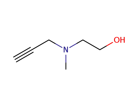 Molecular Structure of 13105-72-1 (2-[methyl(prop-2-yn-1-yl)amino]ethanol)