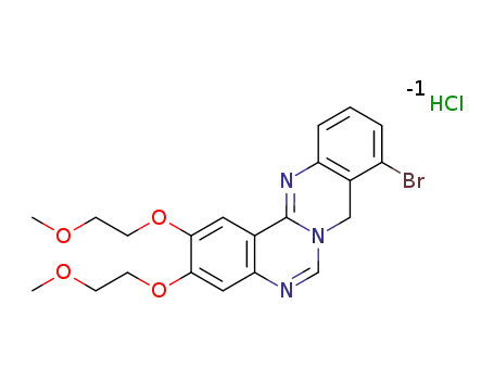 9-bromo-2,3-bis(2-methoxyethoxy)-8H-quinazolino[4,3-b]quinazoline hydrochloride