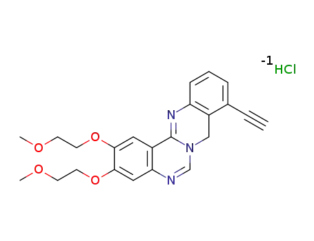 9-ethynyl-2,3-bis(2-methoxyethoxy)-8H-quinazolino[4,3-b]quinazoline hydrochloride