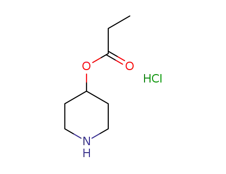 Propanoic acid,4-piperidinyl ester, hydrochloride (1:1)