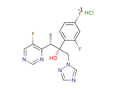 2-(2,4-difluorophenyl)-3-(5-fluoropyrimidin-4-yl)-1-(1H-1,2,4-triazol-1-yl)-2-butanol hydrochloride salt