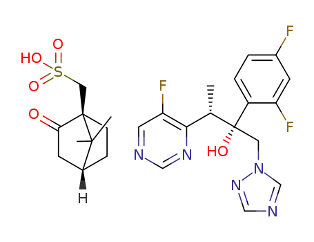 2-(2,4-difluorophenyl)-3-(5-fluoropyrimidin-4-yl)-1-(1H-1,2,4-triazol-1-yl)-2-butanol (+/-)-camphorsulphonate salt
