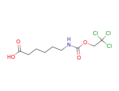 Molecular Structure of 130332-90-0 (Hexanoic acid, 6-[[(2,2,2-trichloroethoxy)carbonyl]amino]-)