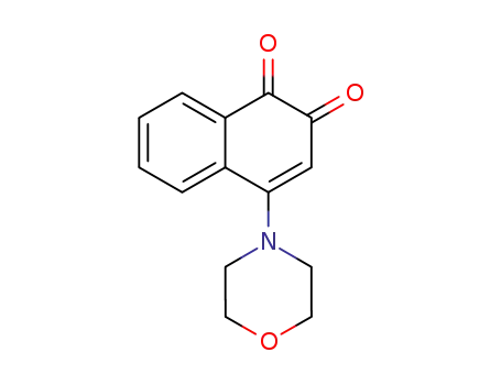 Molecular Structure of 4569-83-9 (4-MORPHOLINO-1,2-NAPHTHOQUINONE)