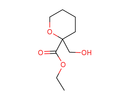 Molecular Structure of 1447943-17-0 (ethyl 2-(hydroxymethyl)tetrahydro-2H-pyran-2-carboxylate)