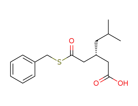(R)-3-(2-(benzylthio)-2-oxoethyl)-5-methylhexanoic acid