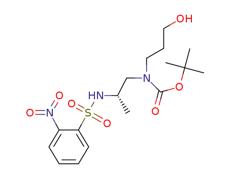 (S)-tert-butyl 3-hydroxypropyl(2-(2-nitrophenylsulfonylamide)propyl)carbamate