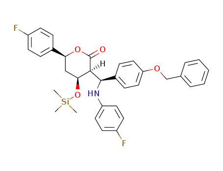 (3S,4S,6S)-3-((S)-(4-(benzyloxy)phenyl)(4-fluorophenylamino)methyl)-6-(4-fluorophenyl)-4-hydroxytetrahydro-2H-pyran-2-one