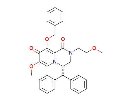 (S)-4-benzhydryl-9-(benzyloxy)-7-methoxy-2-(2-methoxyethyl)-3,4-dihydro-2H-pyrido[1,2-a]pyrazine-1,8-dione