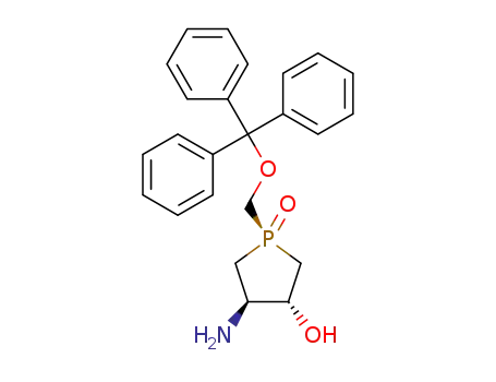 (4S,3S,1R)-4-amino-3-hydroxy-1-trityloxymethylphospholane 1-oxide