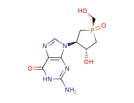 (4S,3S,1R)-4-(guanin-9-yl)-3-hydroxy-1-hydroxymethylphospholane 1-oxide
