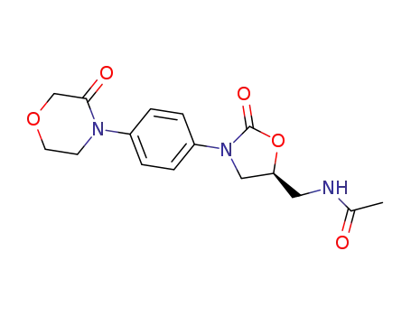 (S)-N-[{3-(4-(3-oxomorpholin-4-yl)phenyl)-2-oxo-1,3-oxazolidin-5-yl}methyl]acetamide