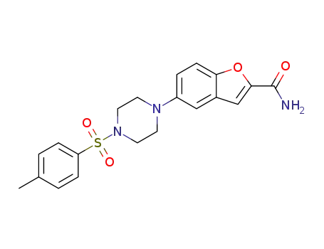 5-(4-tosylpiperazin-1-yl)benzofuran-2-carboxamide