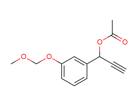 1-(3-(methoxymethoxy)phenyl)prop-2-yn-1-yl acetate