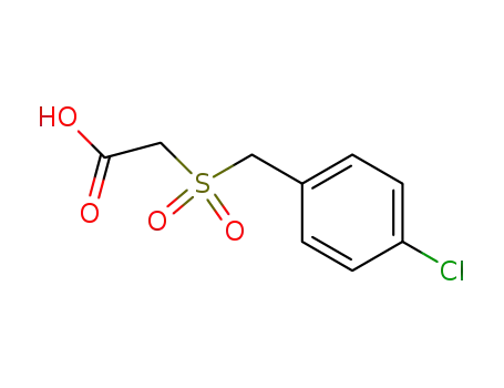 Molecular Structure of 118672-20-1 (4-CHLOROBENZYLSULFONYLACETIC ACID)