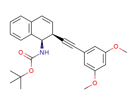 tert-butyl ((1R,2S)-2-((3,5-dimethoxyphenyl)ethynyl)-1,2-dihydronaphthalen-1-yl)carbamate