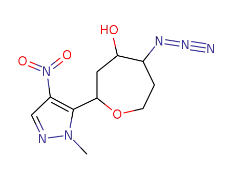 5-azido-2-(2-methyl-4-nitro-pyrazol-3-yl)oxepan-4-ol