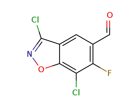 3,7-dichloro-6-fluorobenzo[d]isoxazole-5-carbaldehyde