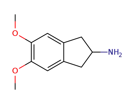 Molecular Structure of 83598-55-4 (5,6-DIMETHOXY-2,3-DIHYDRO-1H-INDEN-2-AMINE)